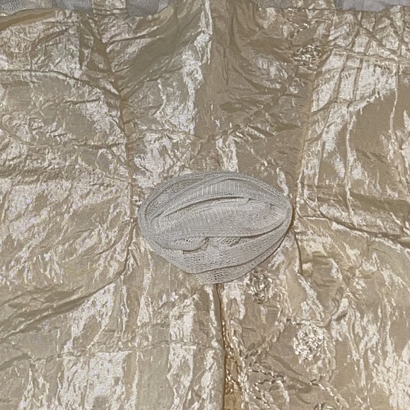 Pierre Cardin Embroidered Cream Dress - Picture 3 of 6